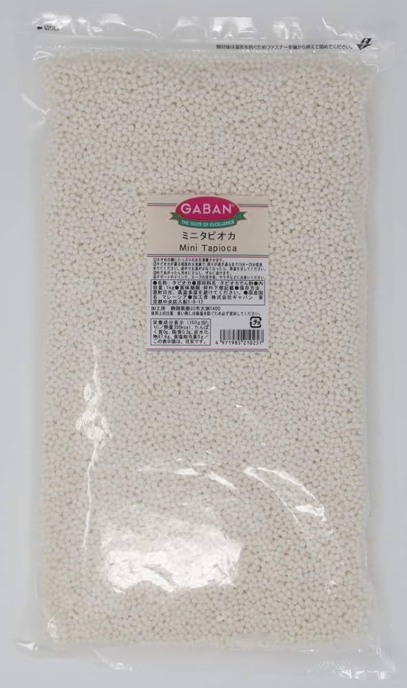 Amazon | ミニタピオカ 1kg | GABAN(ギャバン) | タピオカ粉 通販